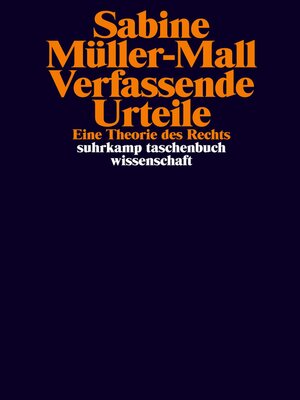 cover image of Verfassende Urteile
